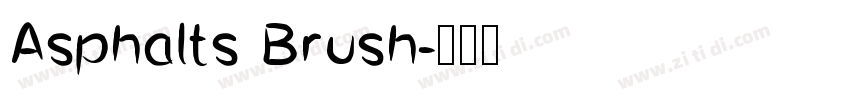Asphalts Brush字体转换